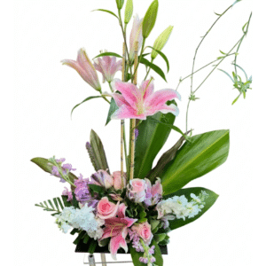 Pretty Posh Pink Table Arrangement